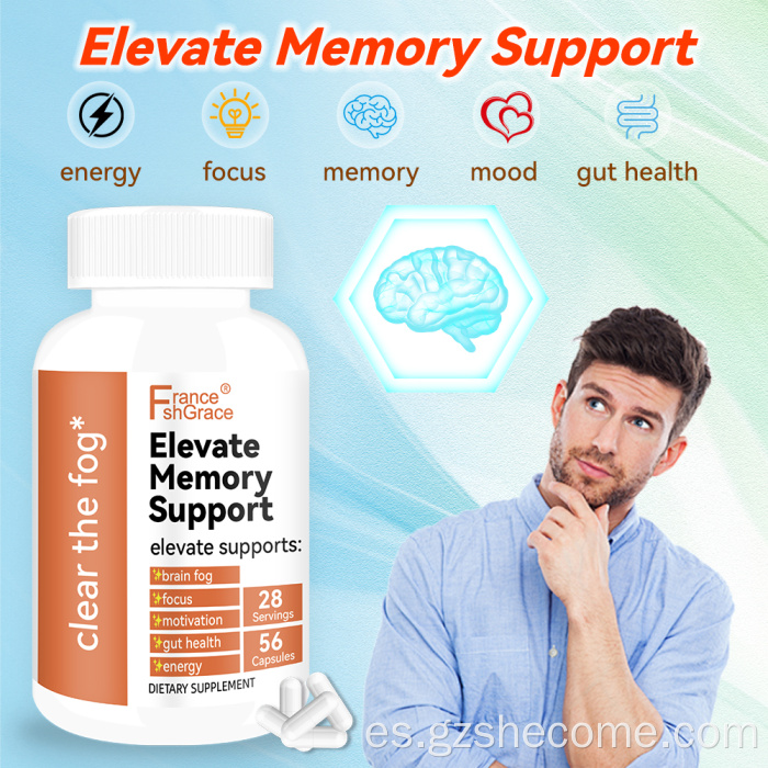 Shecome Elevate Cápsulas de apoyo a la memoria Salud energética del cerebro